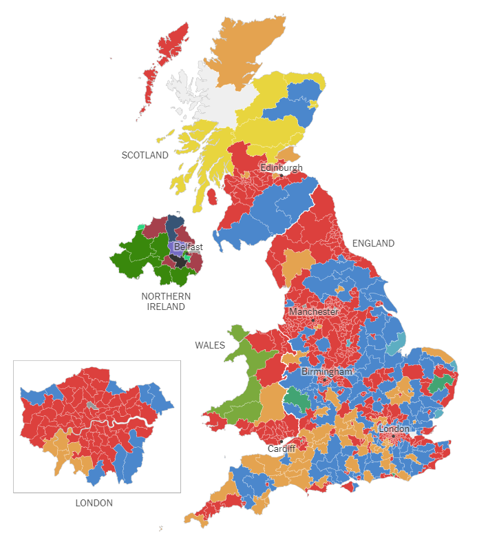 Вибори у Великій Британії 2024: Результати наживо